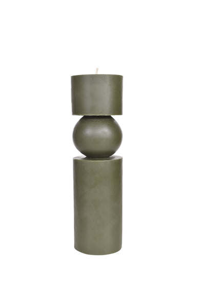 Husk Totem Candle - Olive