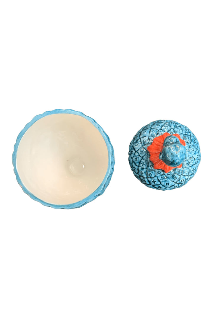 Les Ottomans Monkey Box - Blue