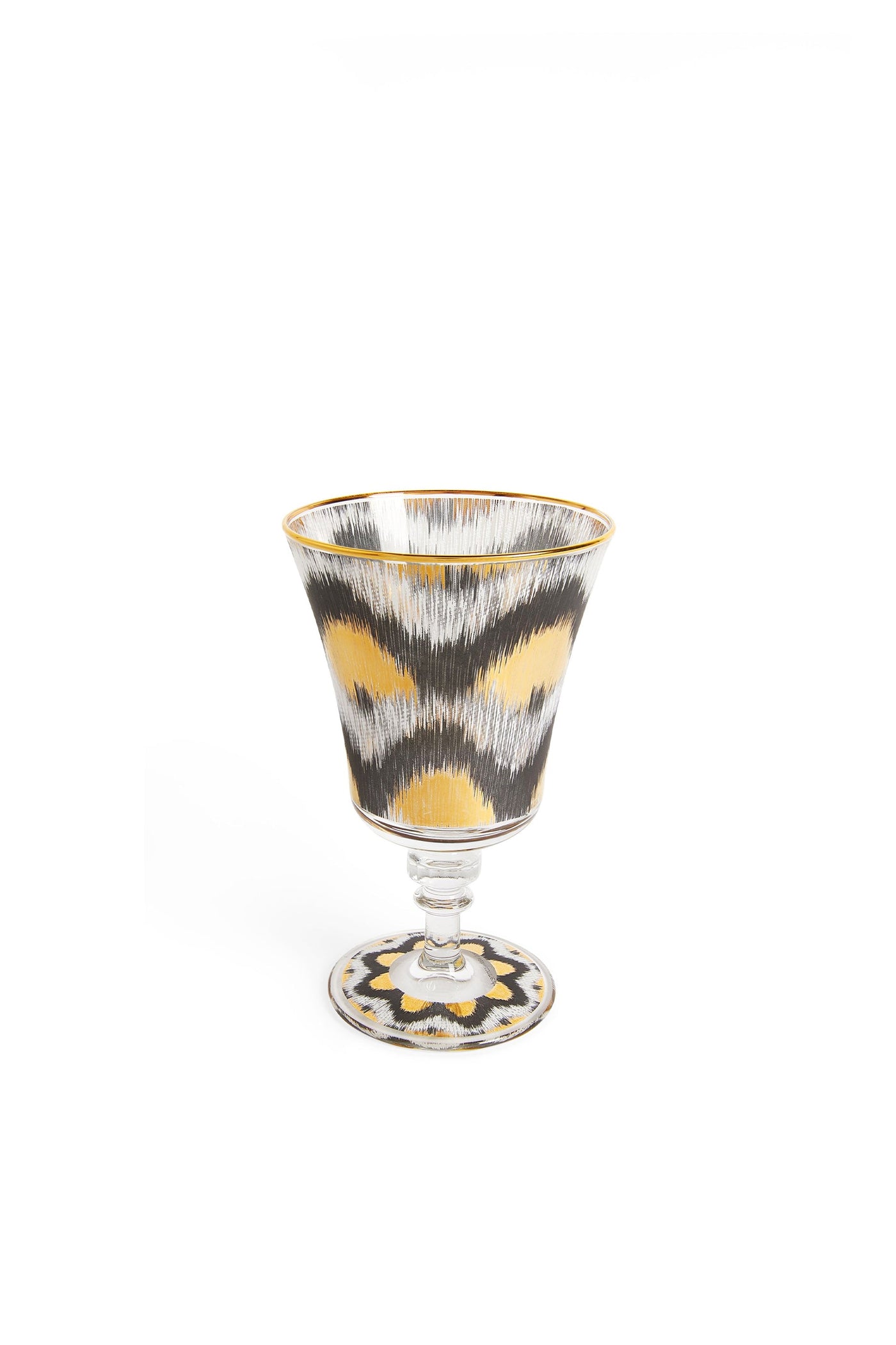 Les Ottomans Ikat Glass - Black