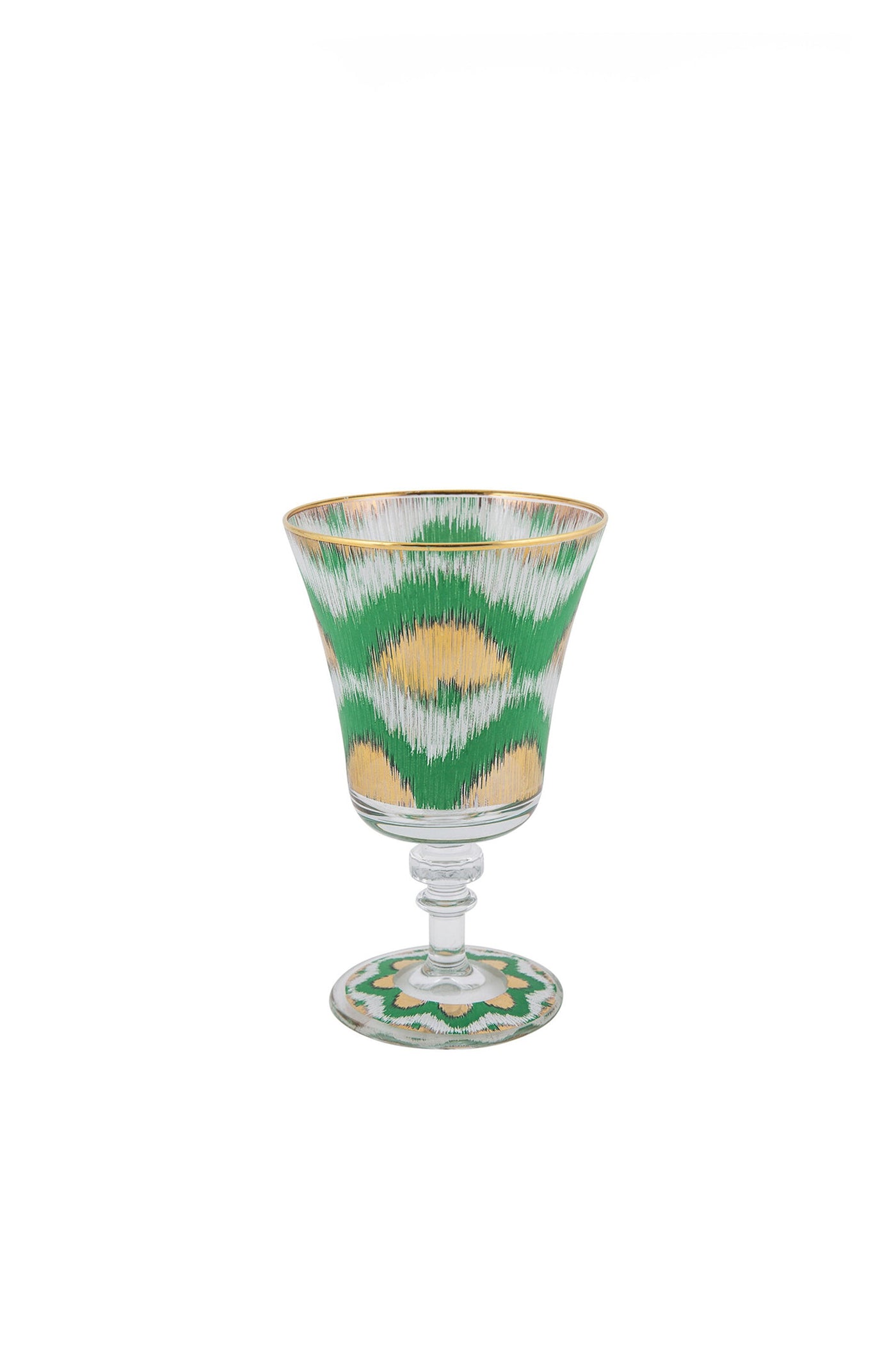Les Ottomans Ikat Glass - Green