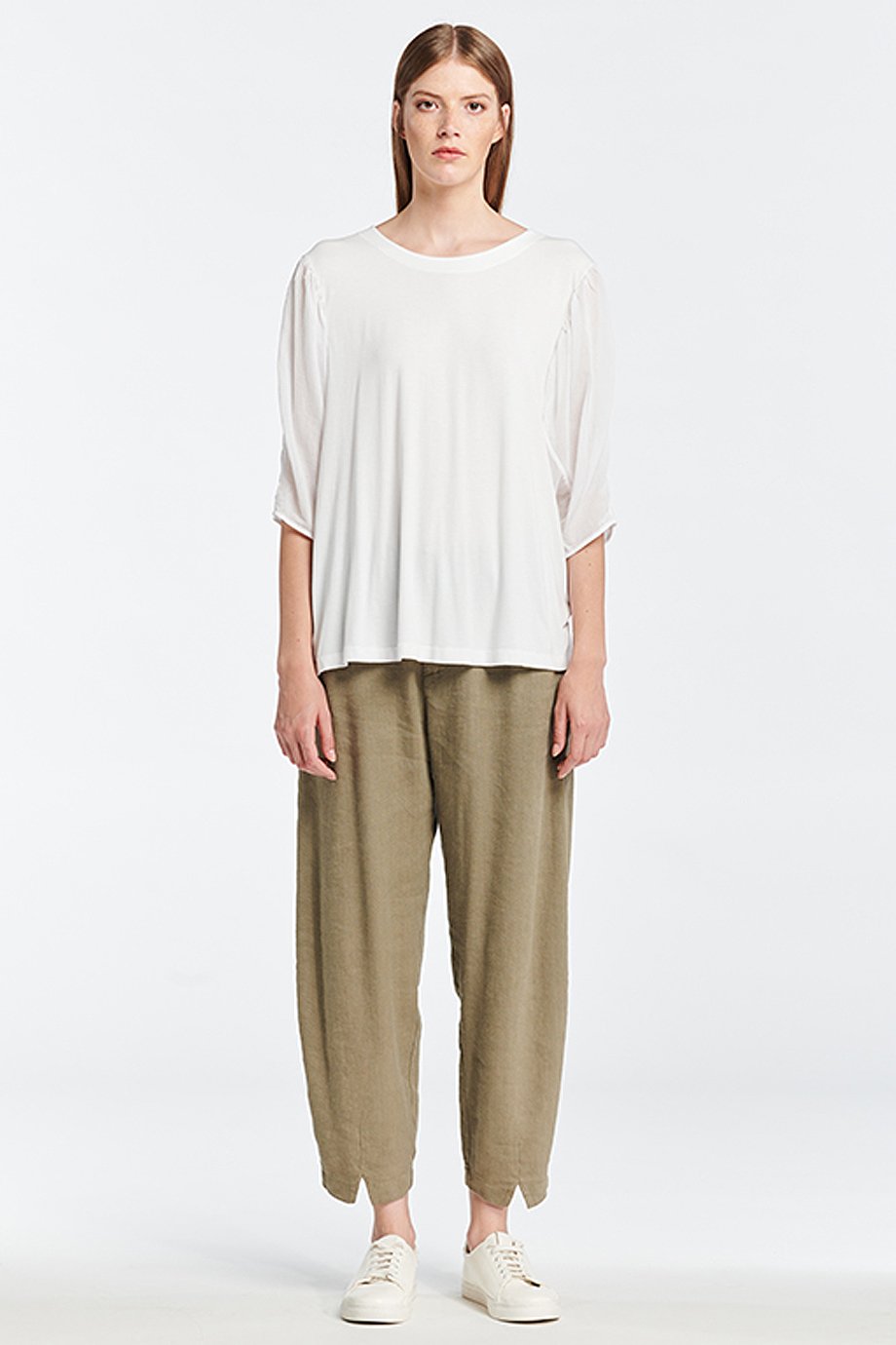 Transit Contrast Tee - White