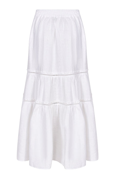Husk Coral Skirt - White