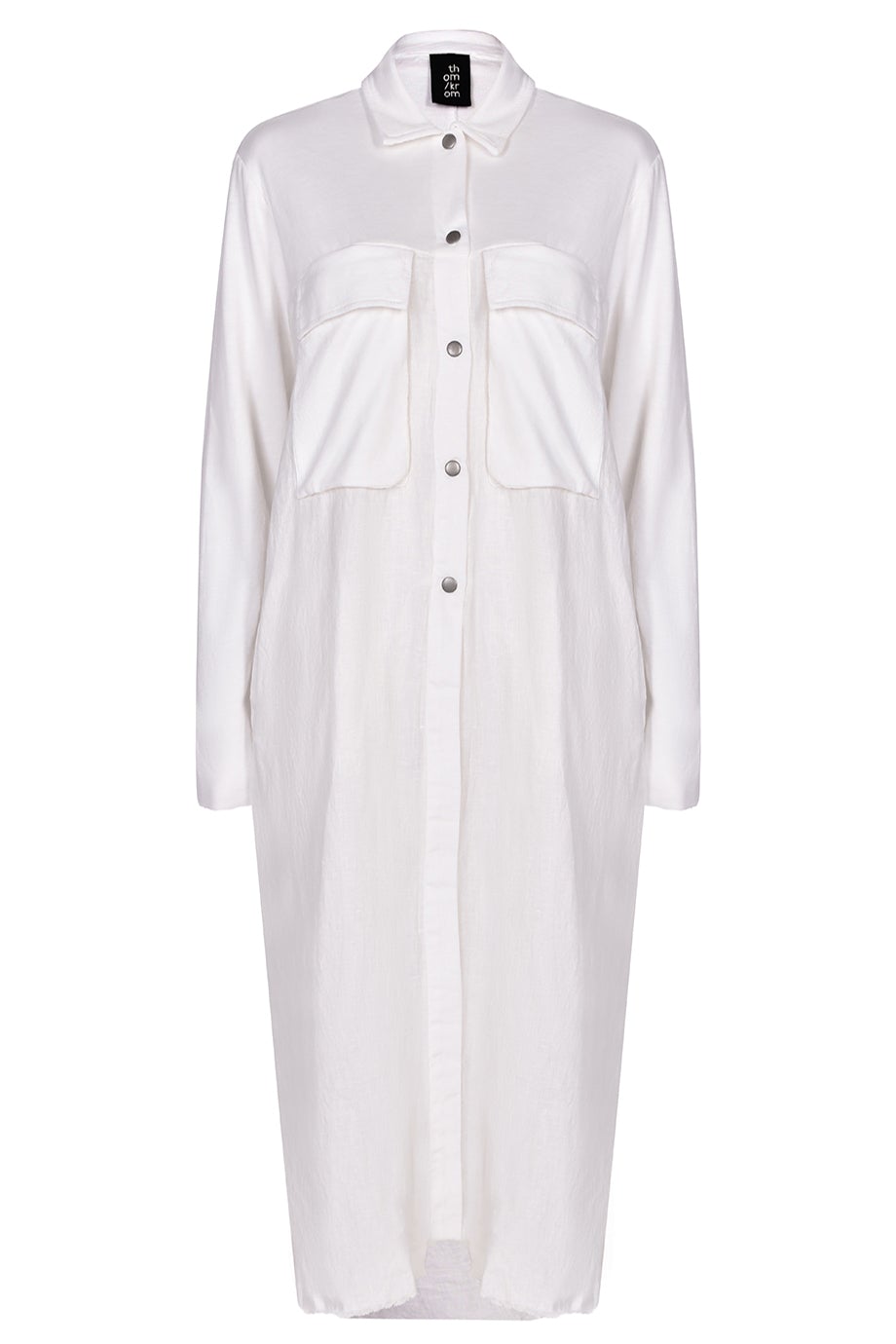 Thom Krom Shacket White - White