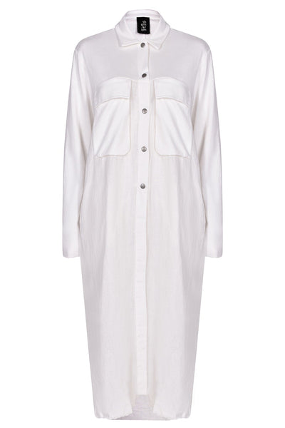 Thom Krom Shacket White - White