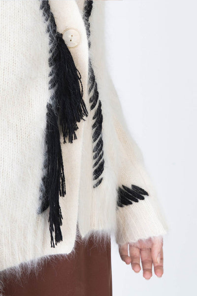 Alysi Cream Cardigan - Cream