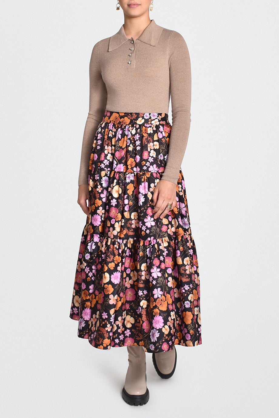 Husk BOUQUET SKIRT - Print