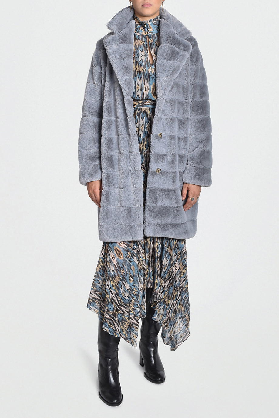 Husk VINE COAT - Blue