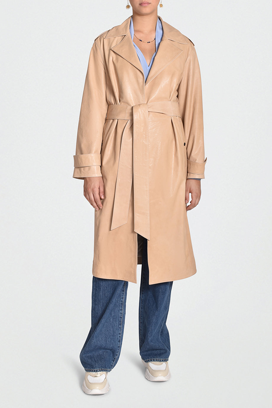 Husk REVIVAL TRENCH - Taupe