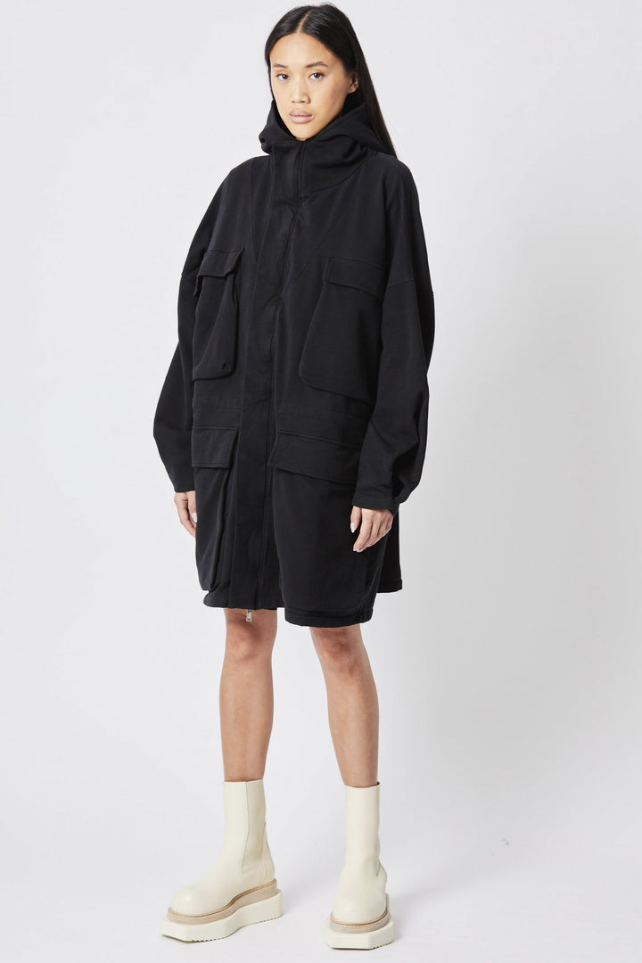 Thom Krom Hooded Parka - Black