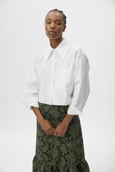 Gestuz Bernadett Crop - White
