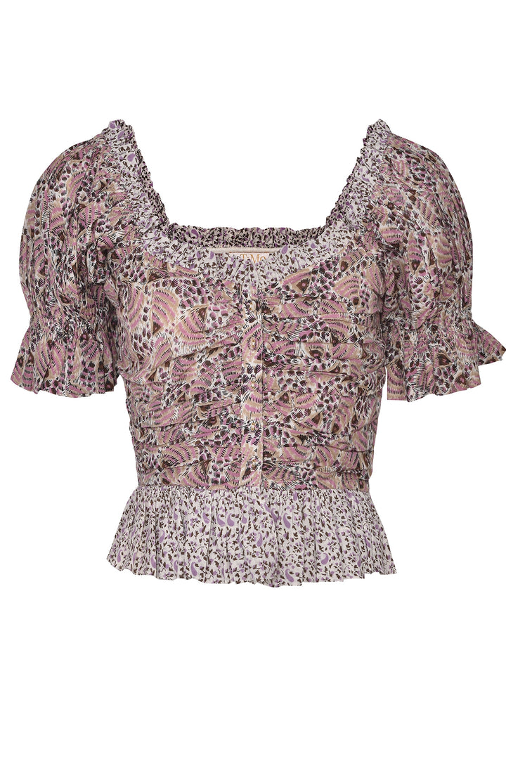 ByTimo Feathers Top - Blush