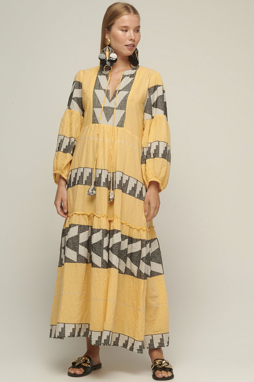 Pearl & Caviar Zakar Maxi - Yellow