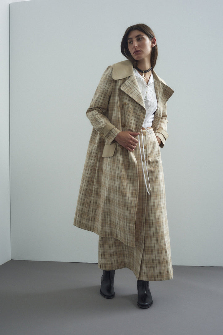 Alemais Cassidy Coat - Check