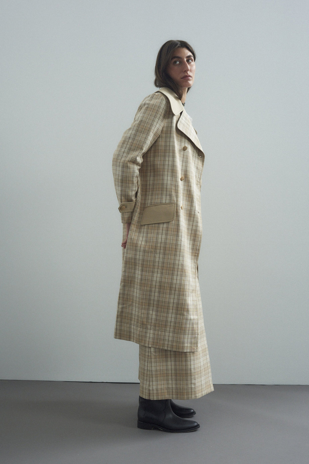 Alemais Cassidy Coat - Check