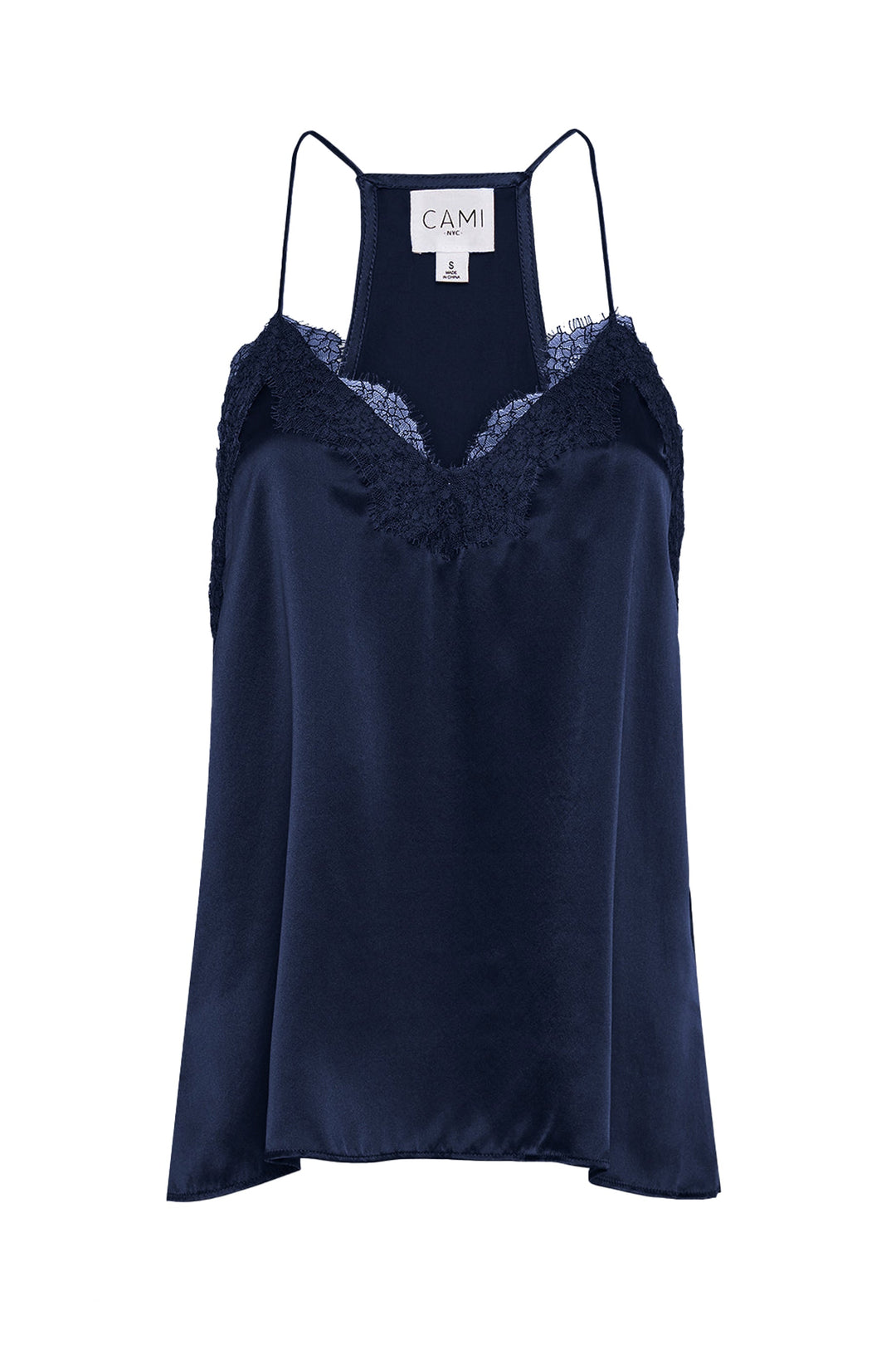 Cami NYC Racer Cami - Navy