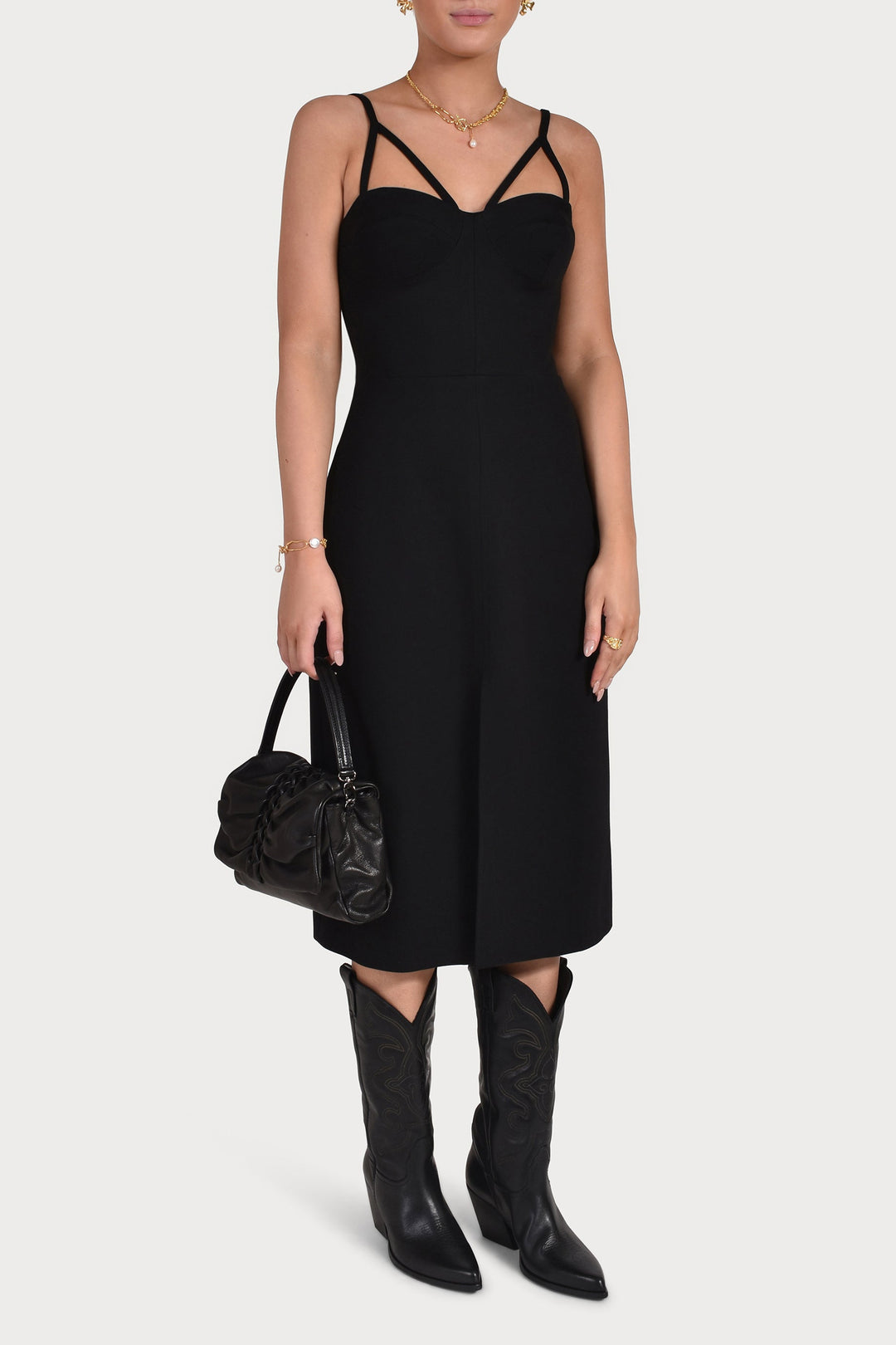 Husk AUDREY DRESS - Black