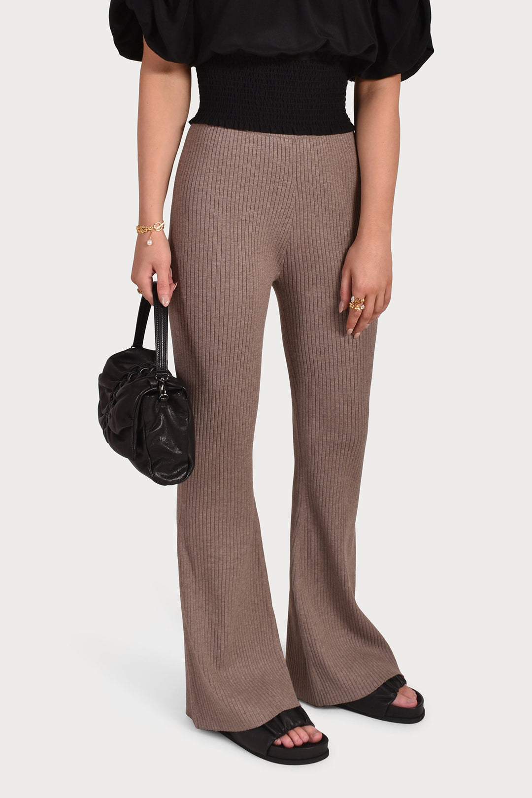 Husk RIB PANT - Taupe