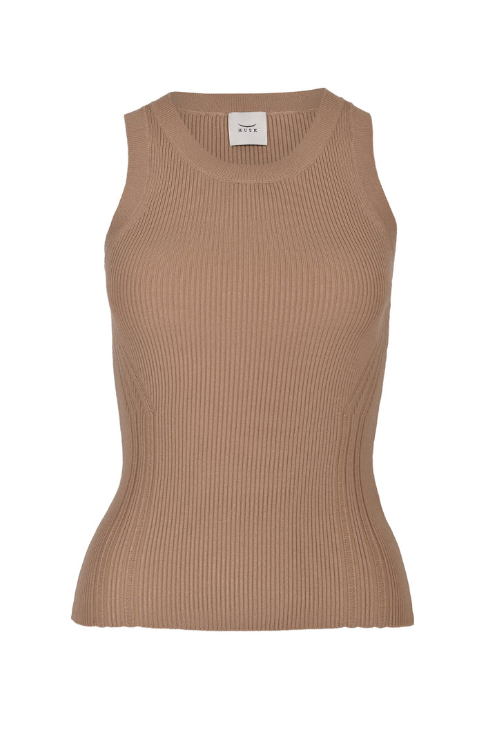 Husk POINTELLE TANK - Caramel