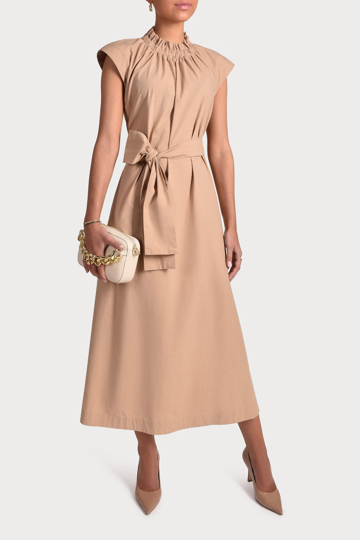 Husk PALOMA DRESS - Camel