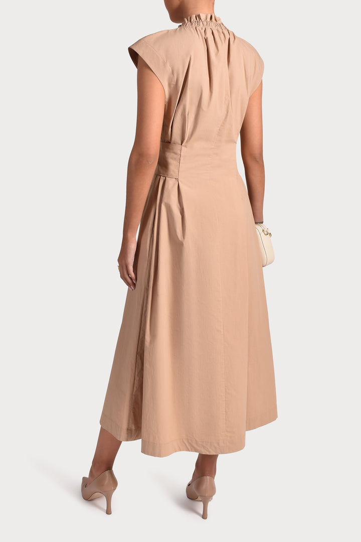 Husk PALOMA DRESS - Camel