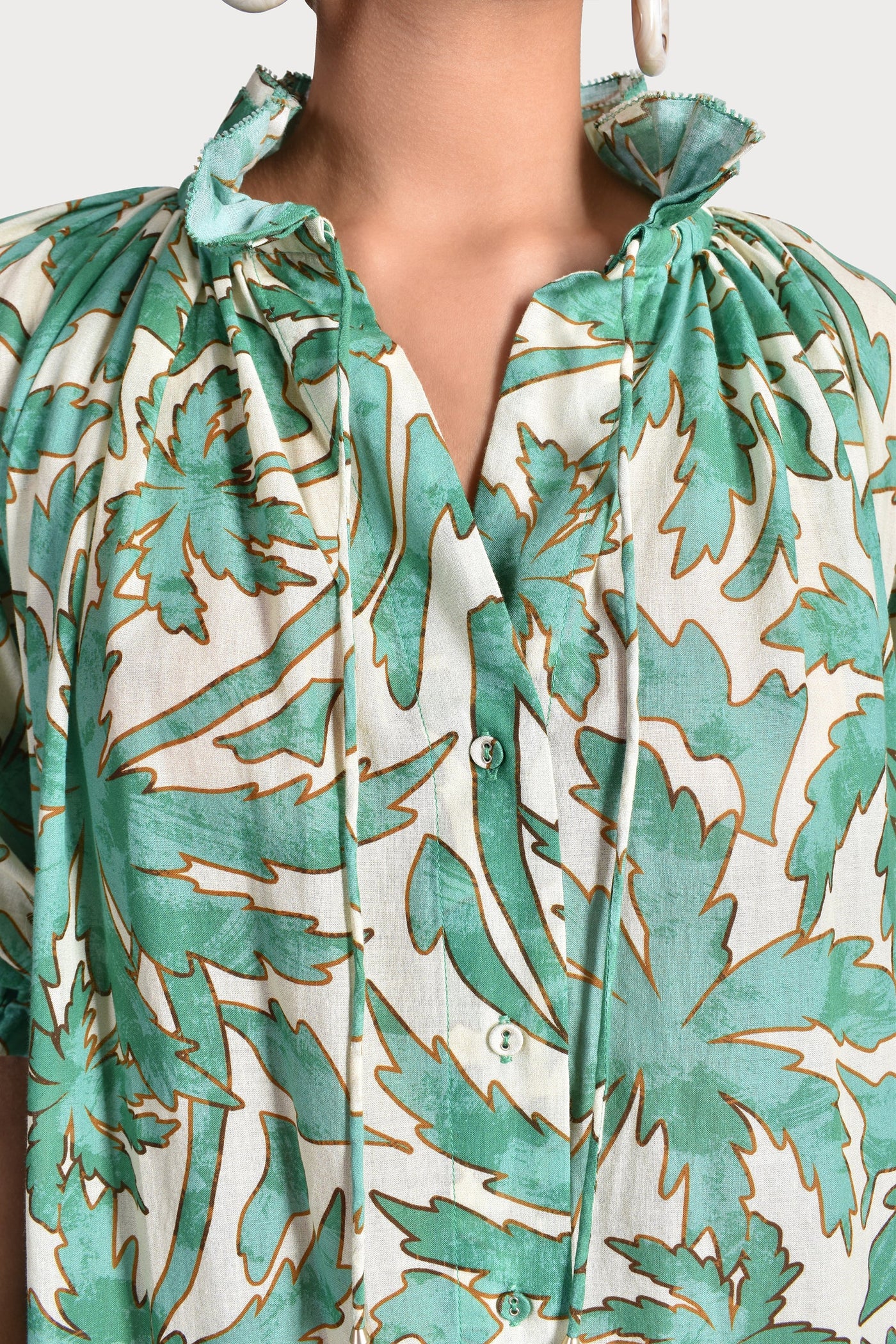 Husk PALM DRESS - Print