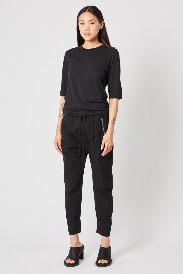 Thom Krom Round Tee - Black