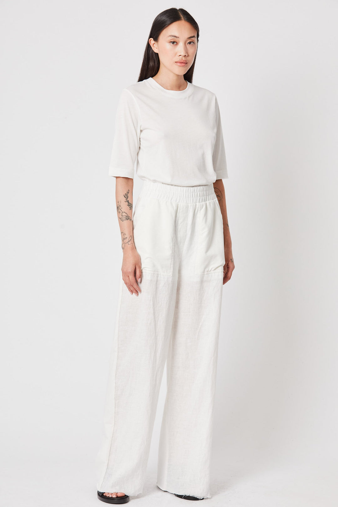 Thom Krom Round Tee - White