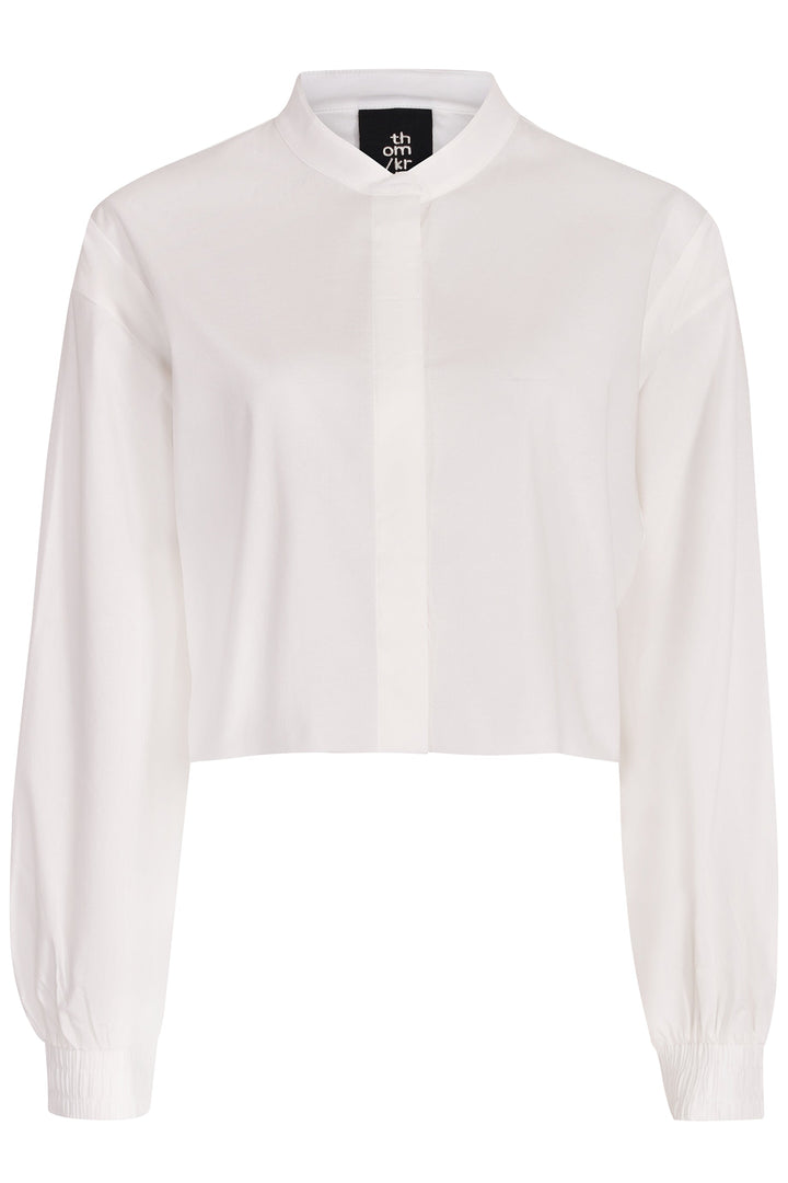 Thom Krom Crop Blouse - White