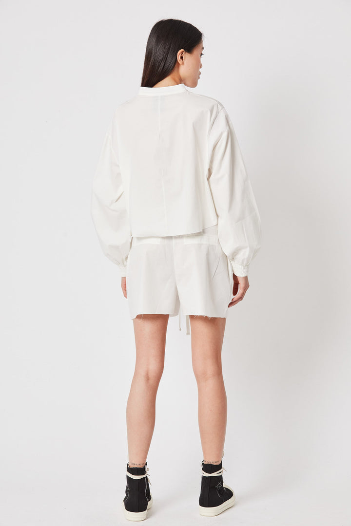 Thom Krom Crop Blouse - White