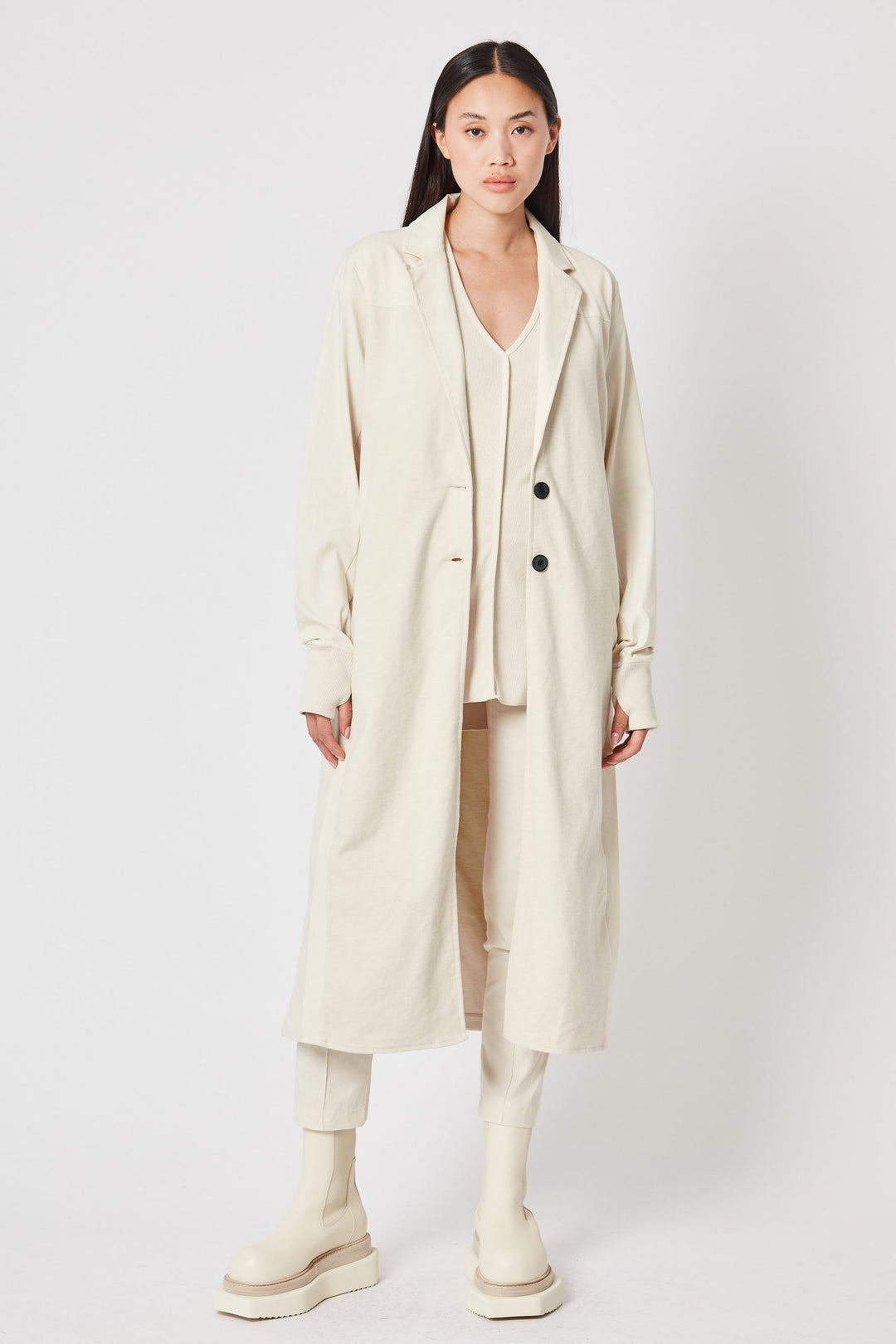 Thom Krom Sweat Coat - Ivory