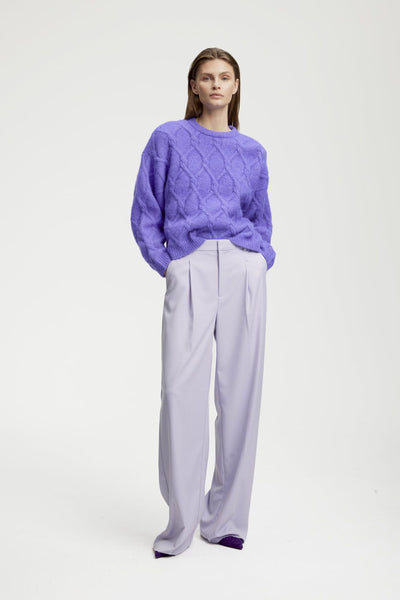 Gestuz Cabel Pullover - Purple
