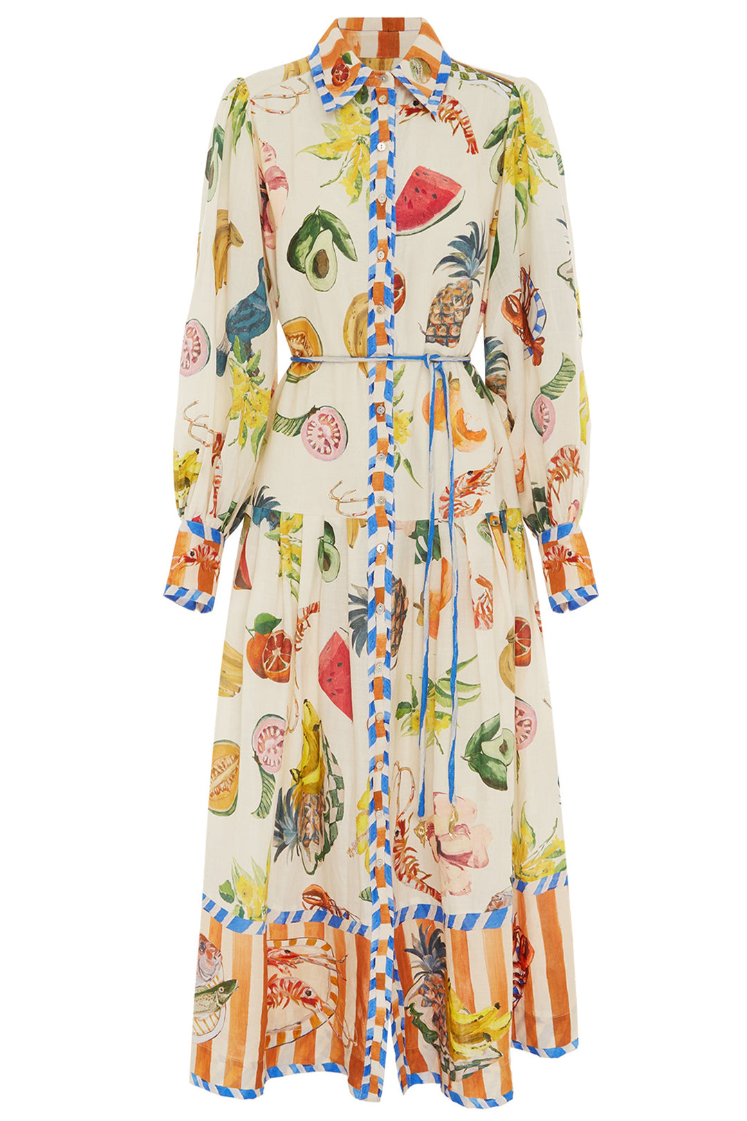 Alemais Theo Shirtdress - Multi Coloured