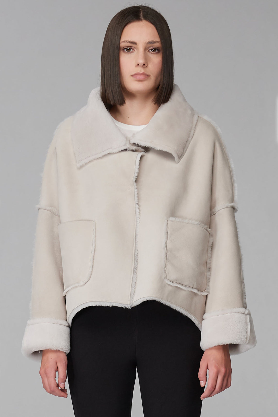 Transit Shearling Coat - Sand