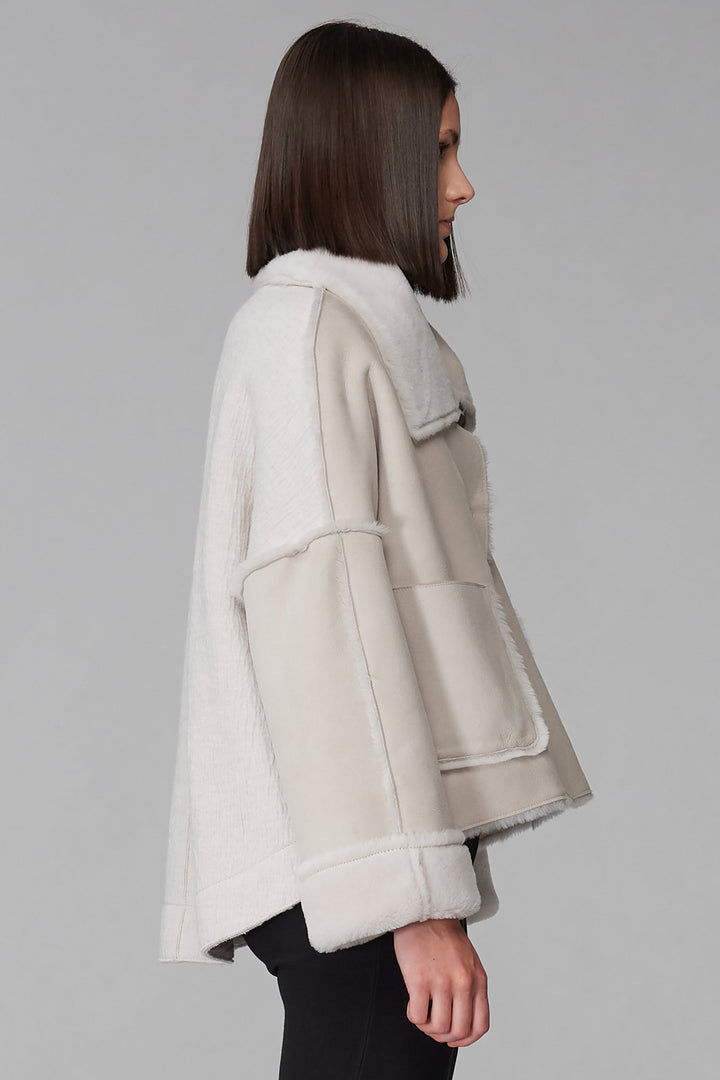 Transit Shearling Coat - Sand