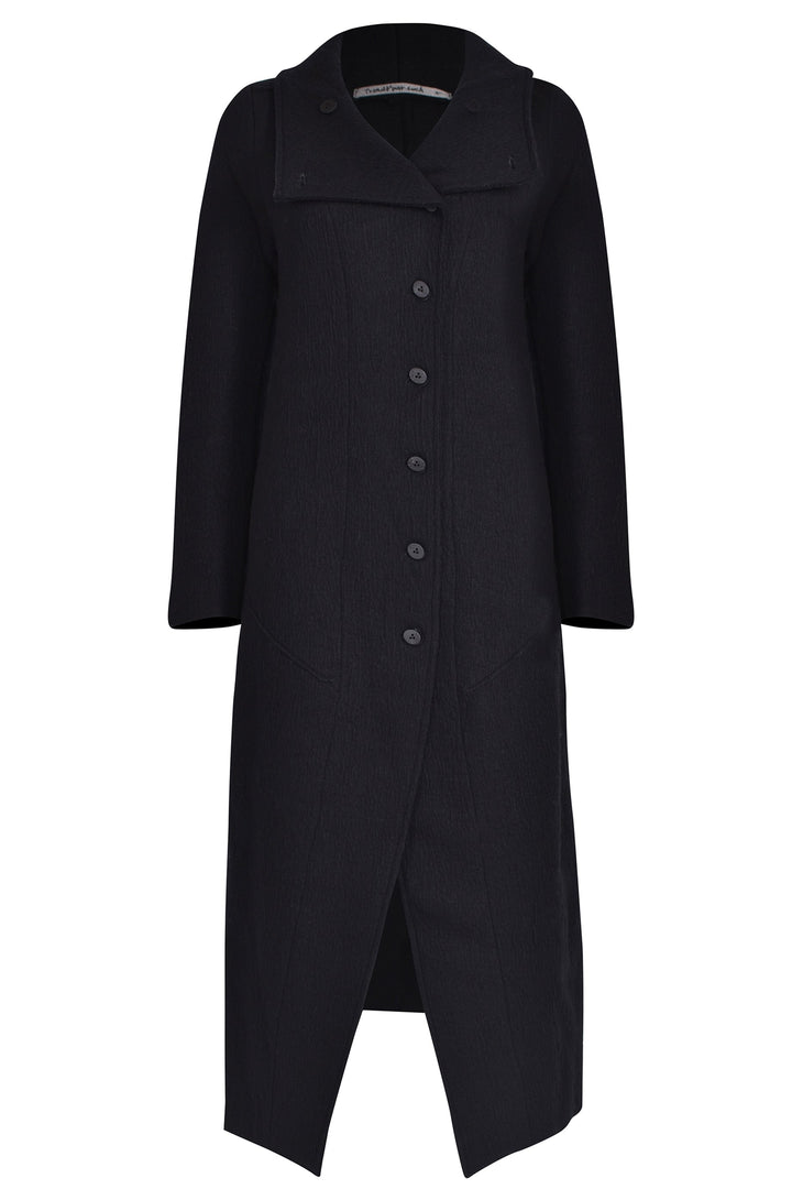 Transit Longline Coat - Black