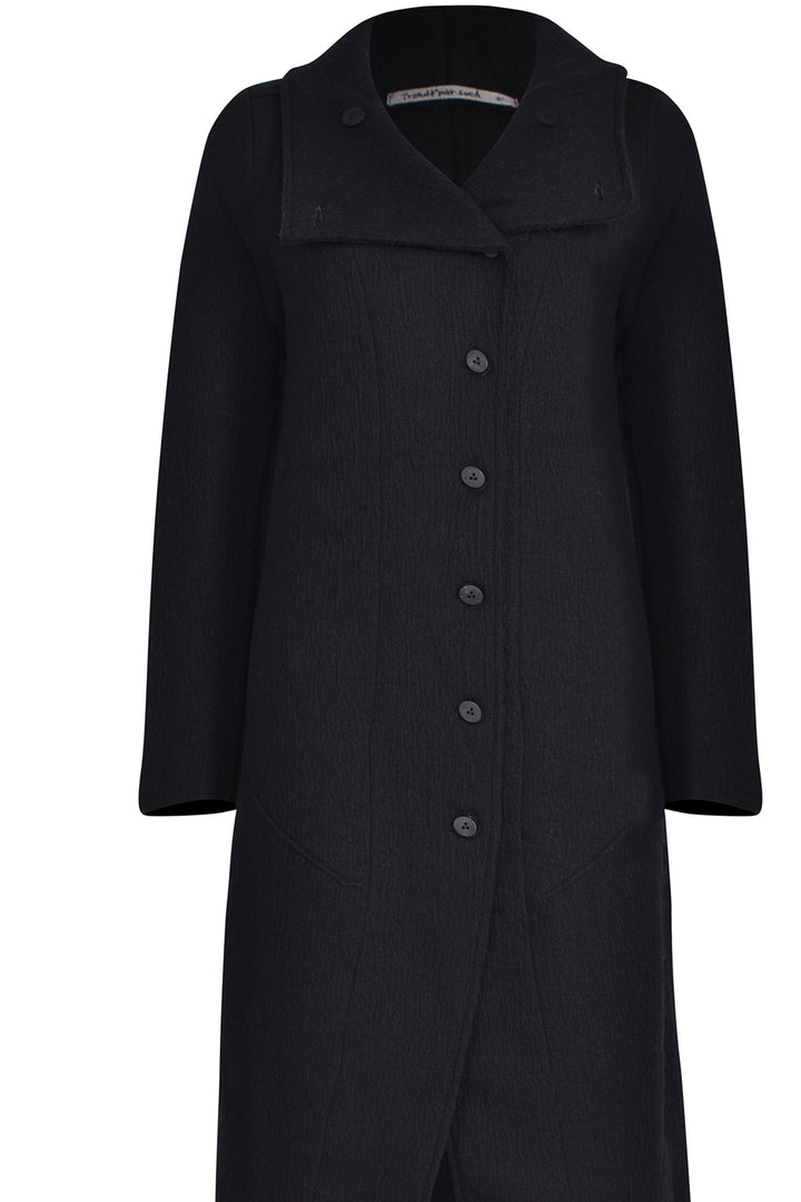 Transit Longline Coat - Black