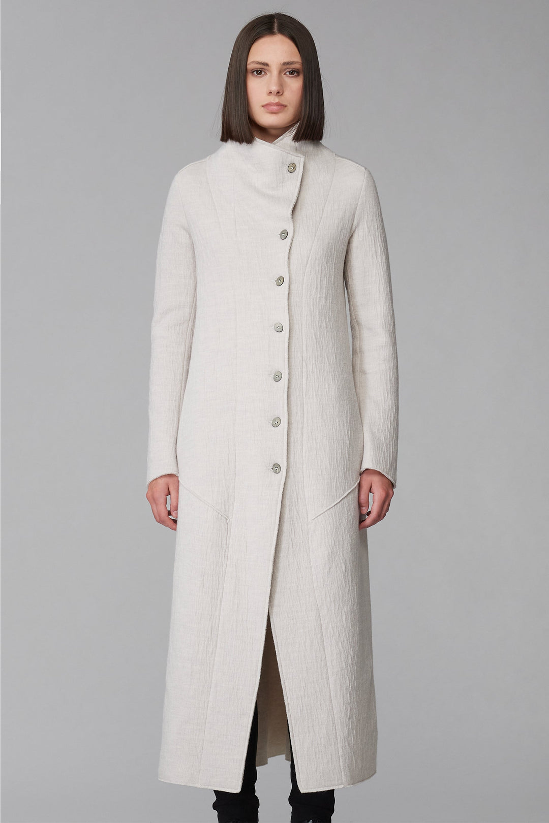 Transit Longline Coat - Ivory