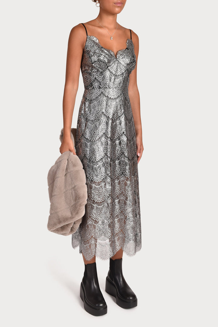 Husk OPULENCE DRESS - Silver