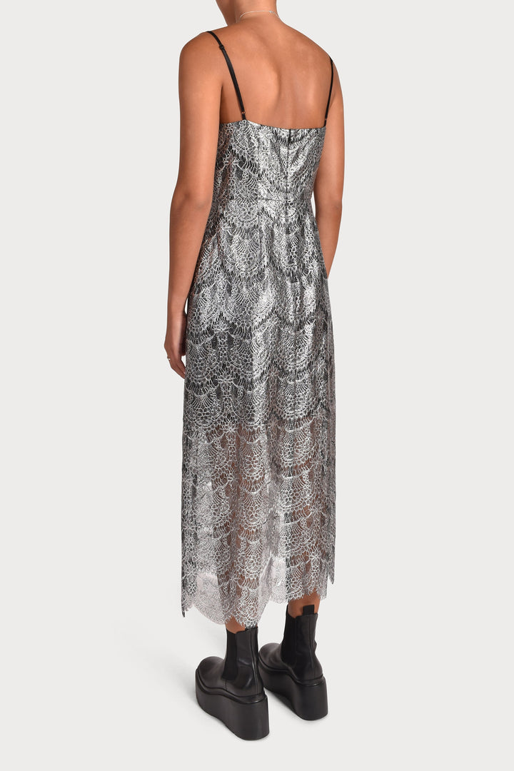 Husk OPULENCE DRESS - Silver