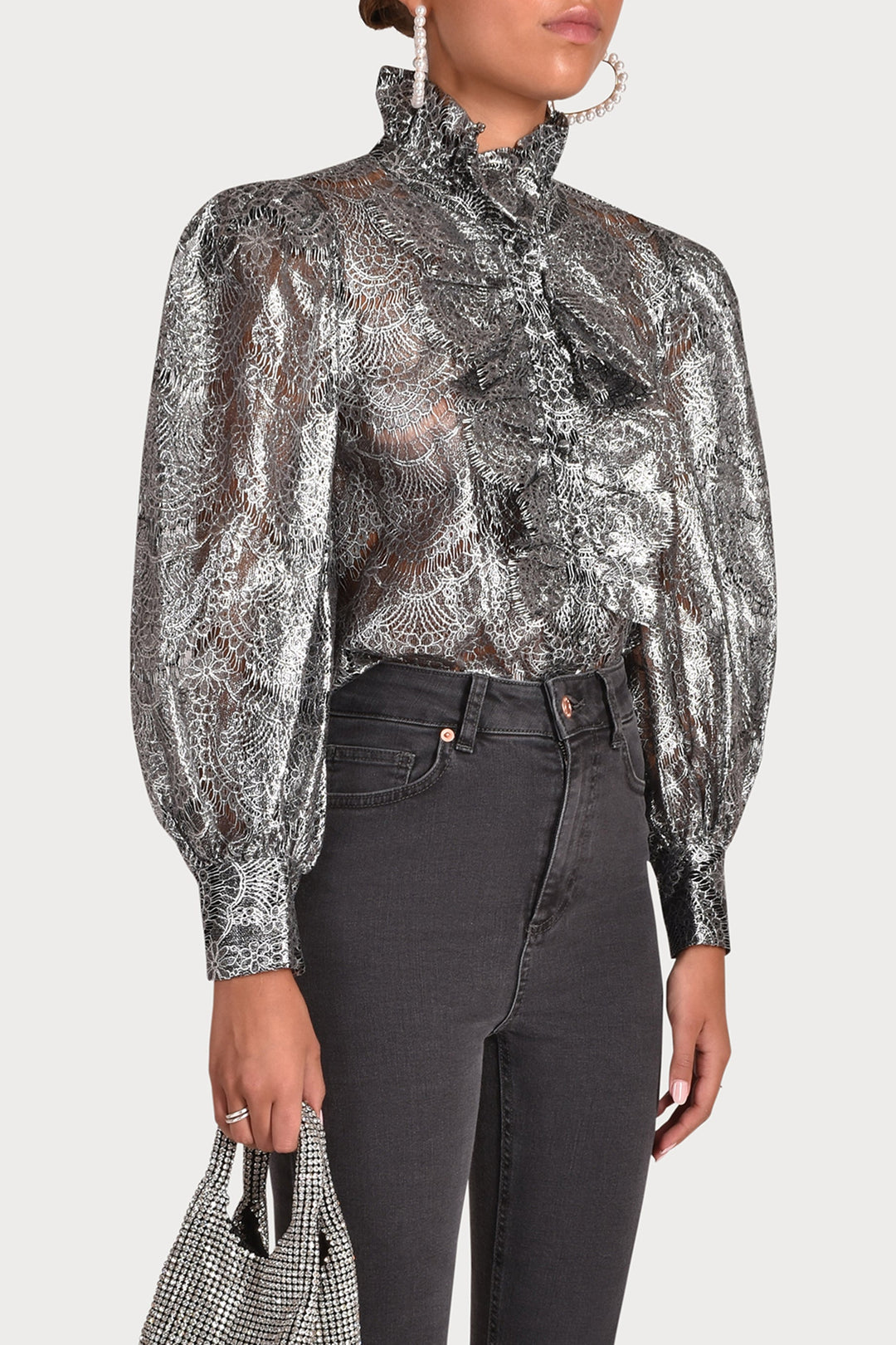 Husk OPULENCE SHIRT - Silver