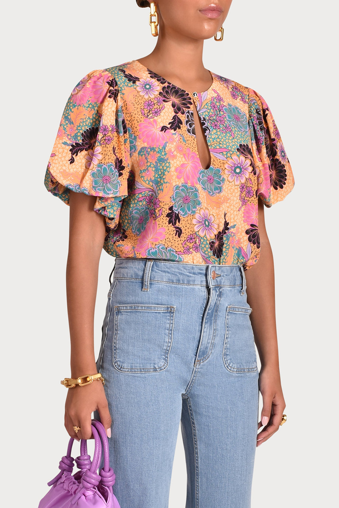 Husk MARIGOLD TOP - Print