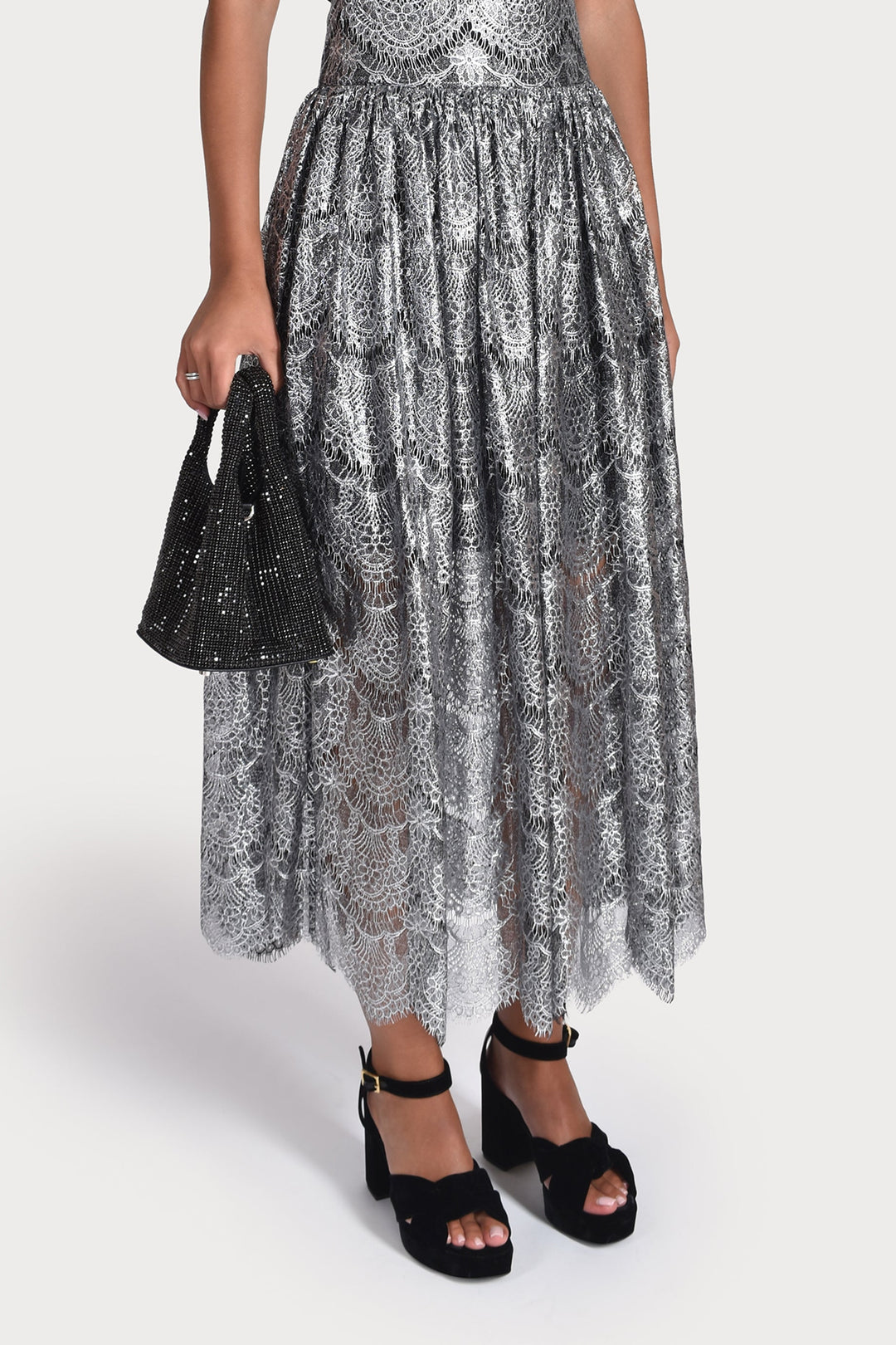 Husk OPULENCE SKIRT - Silver