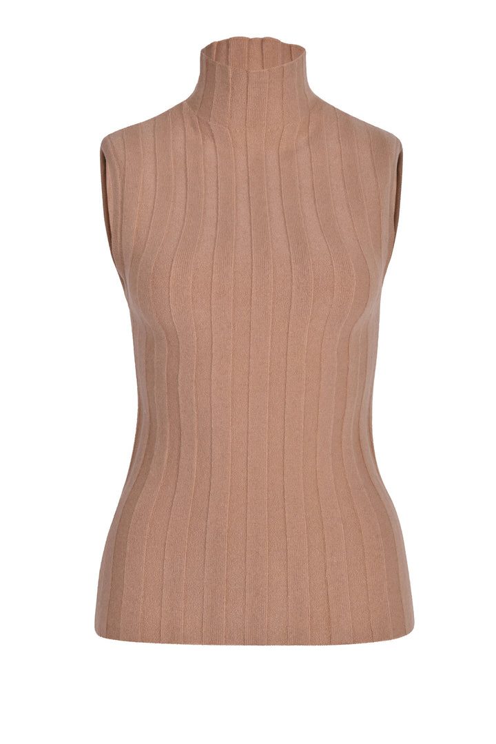 Husk FUNNEL VEST - Nude