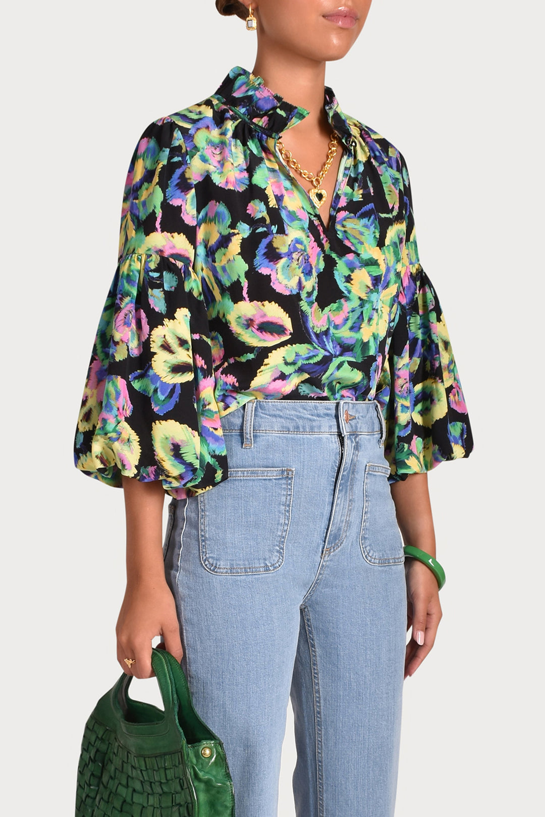 Husk JULIET TOP - Print