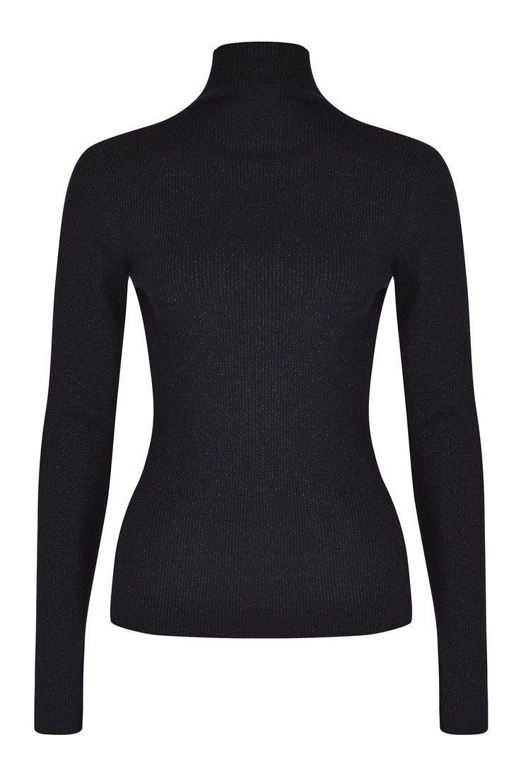 Husk FUNNEL NECK - Black