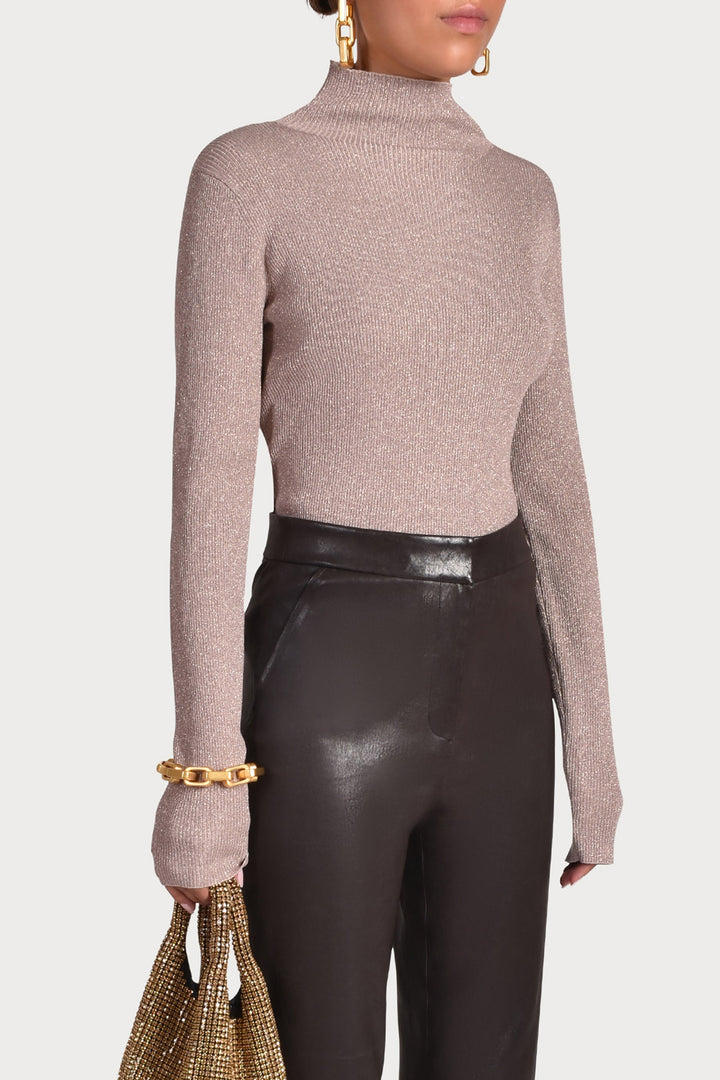 Husk FUNNEL NECK - Champagne