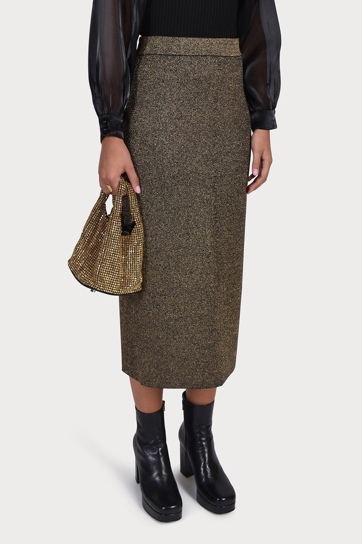 Husk TUBE SKIRT - Gold black