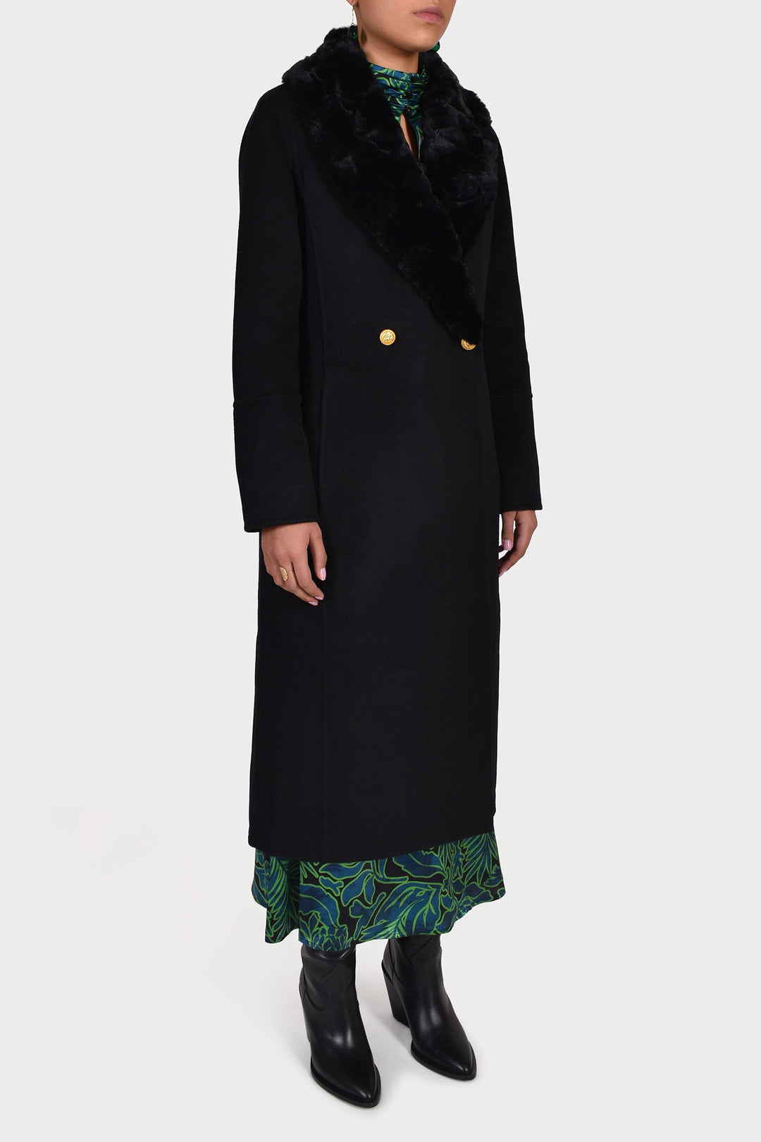 Husk ABIGAIL COAT - Black