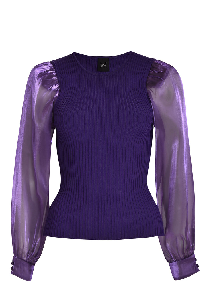 Husk ORGANZA KNIT - Purple