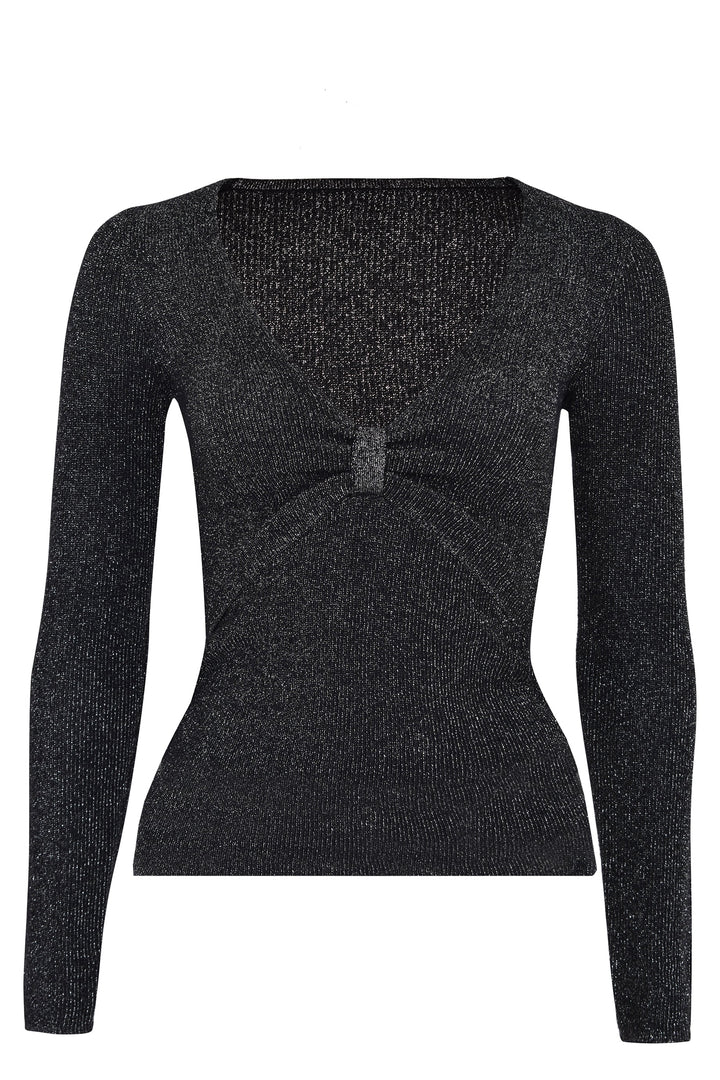 Husk ROUCHE KNIT - Silver